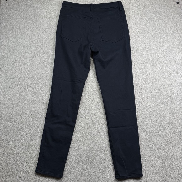 Swet Tailor Pants Mens 34x32 Navy Blue Soft Stretch 5 Pocket Skinny Chinos - Picture 4 of 5